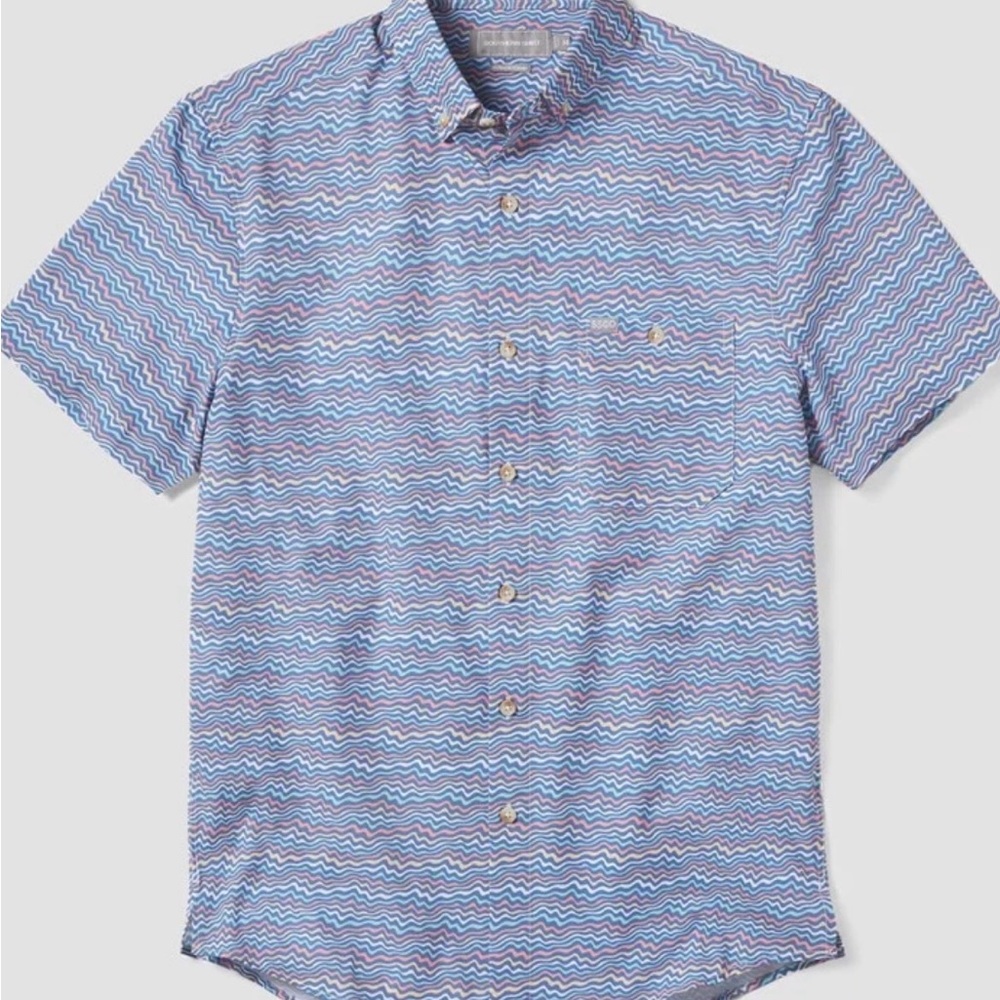 Southern Shirt Company Good Vibrations Baja short sleeve button-up. Sz. M